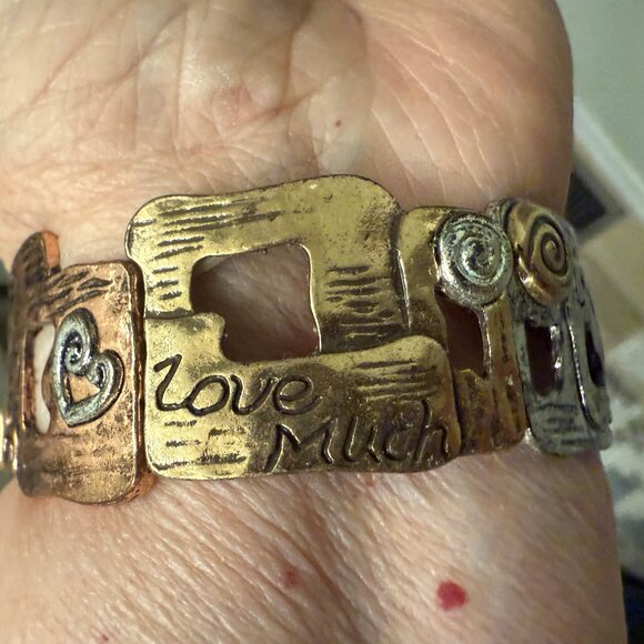 contemporary metal bracelet - Picture 2 of 2